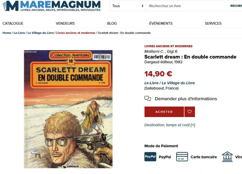 Fumetti: Scarlett Dream En double commande - 1982 - Frs 1 – Usato da Pambio Noranco venduto da Pol69 2