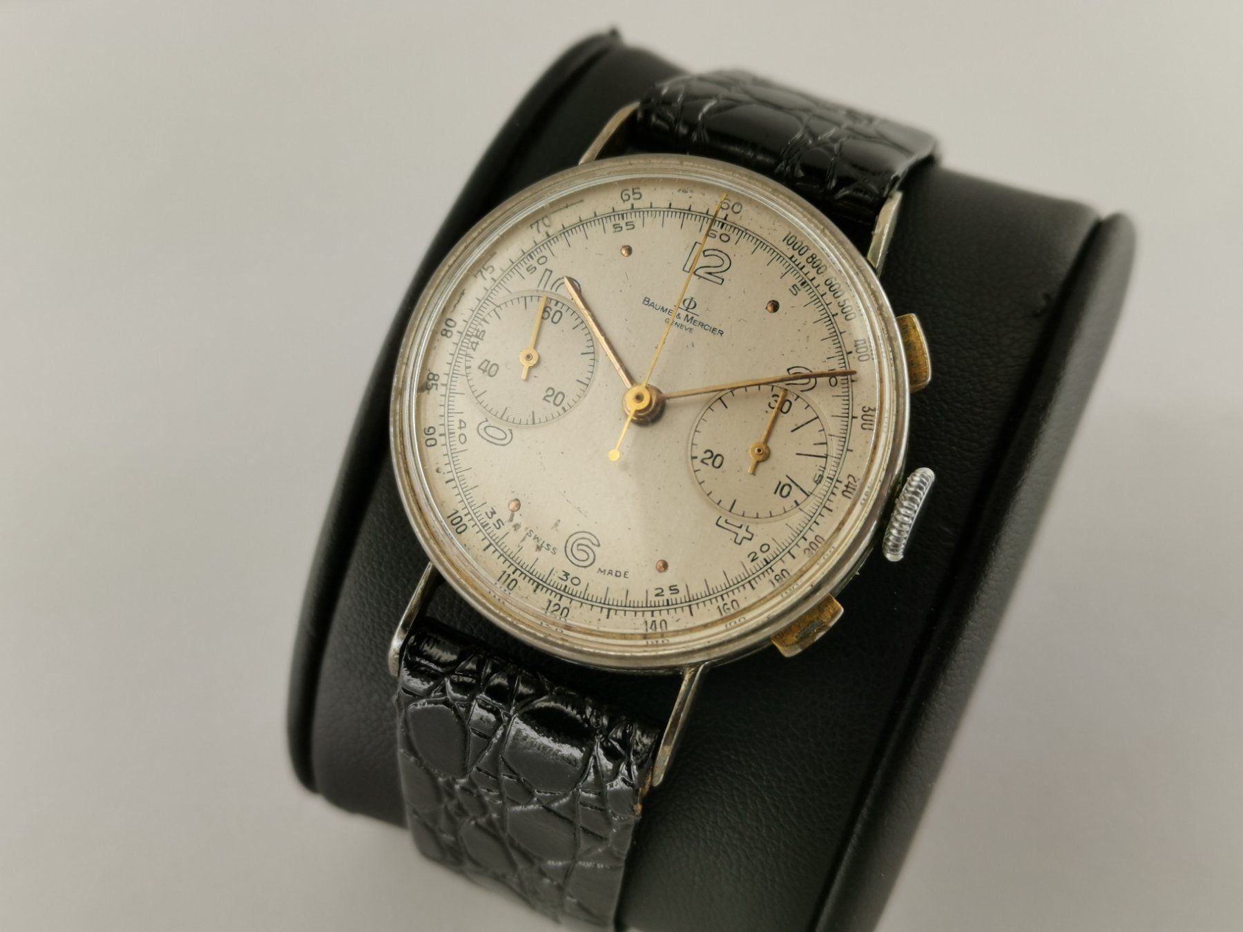 Baume & Mercier Orologi: Baume & Mercier Chronograph Vintage – Usato da Zürich venduto da Stargold-Uhren 3