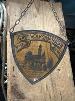 Aus Hausräumung: Oberuzwil Volksmarsch Abzeichen, GLAS/BLEI