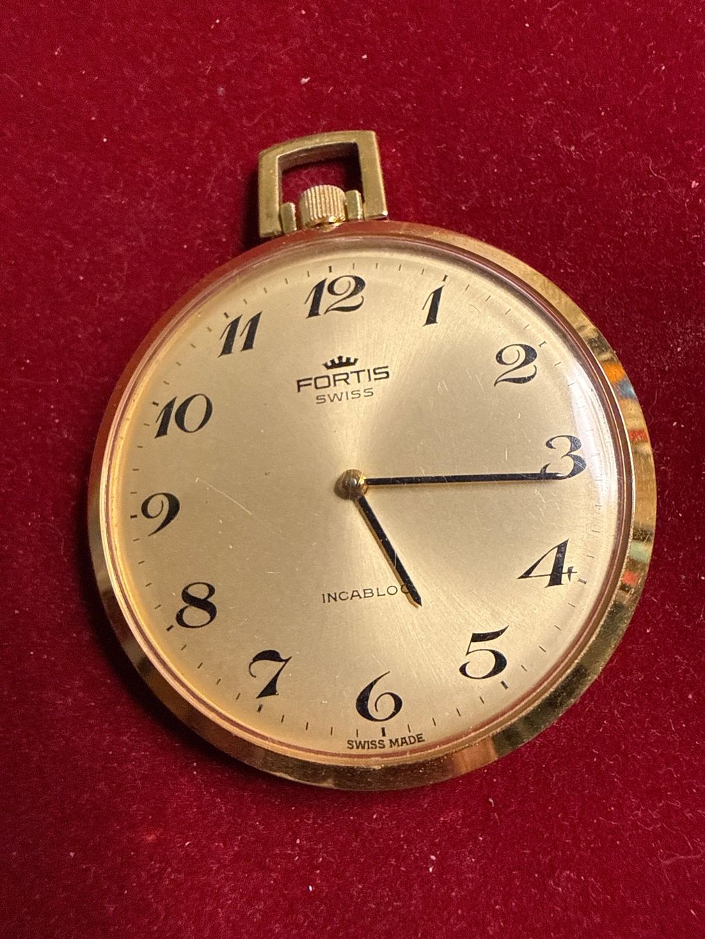 Fortis Uhren: Fortis Taschenuhr 43 mm – Gebraucht aus Pfeffingen von Allhandelklgwatches