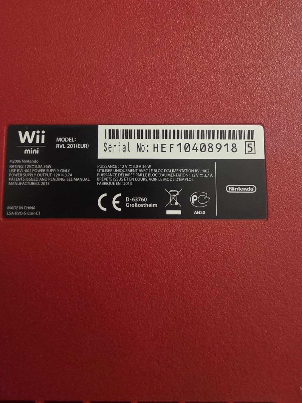 Nintendo Konsolen: Wii Mini Rouge – Gebraucht aus Chavornay von Crash37 1