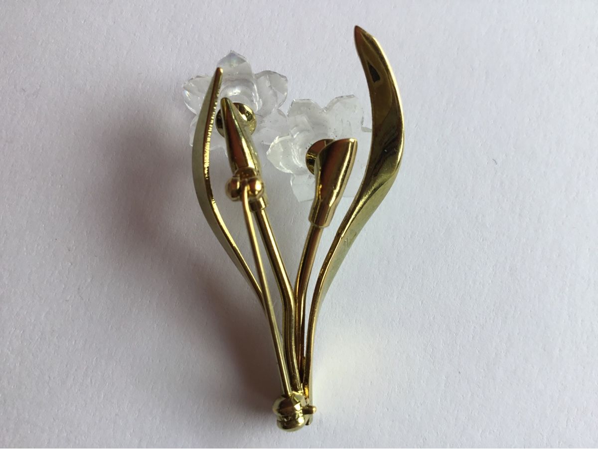 Swarovski Spille & Fermagli: Frühe Swarovski Brosche Narzisse – Usato da St. Gallen venduto da chamilla 4