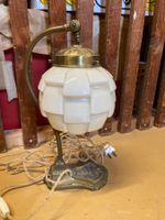 Vintage Lampe / Art Deco Lampe Goldfarbig!