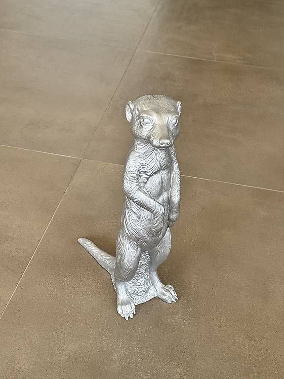 Statuette: Statuette suricate argenté – Usato da La Croix (Lutry) venduto da Moark