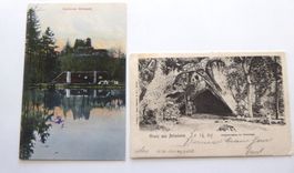Arlesheim Ermitage Eingang mit Parkwächter 1904