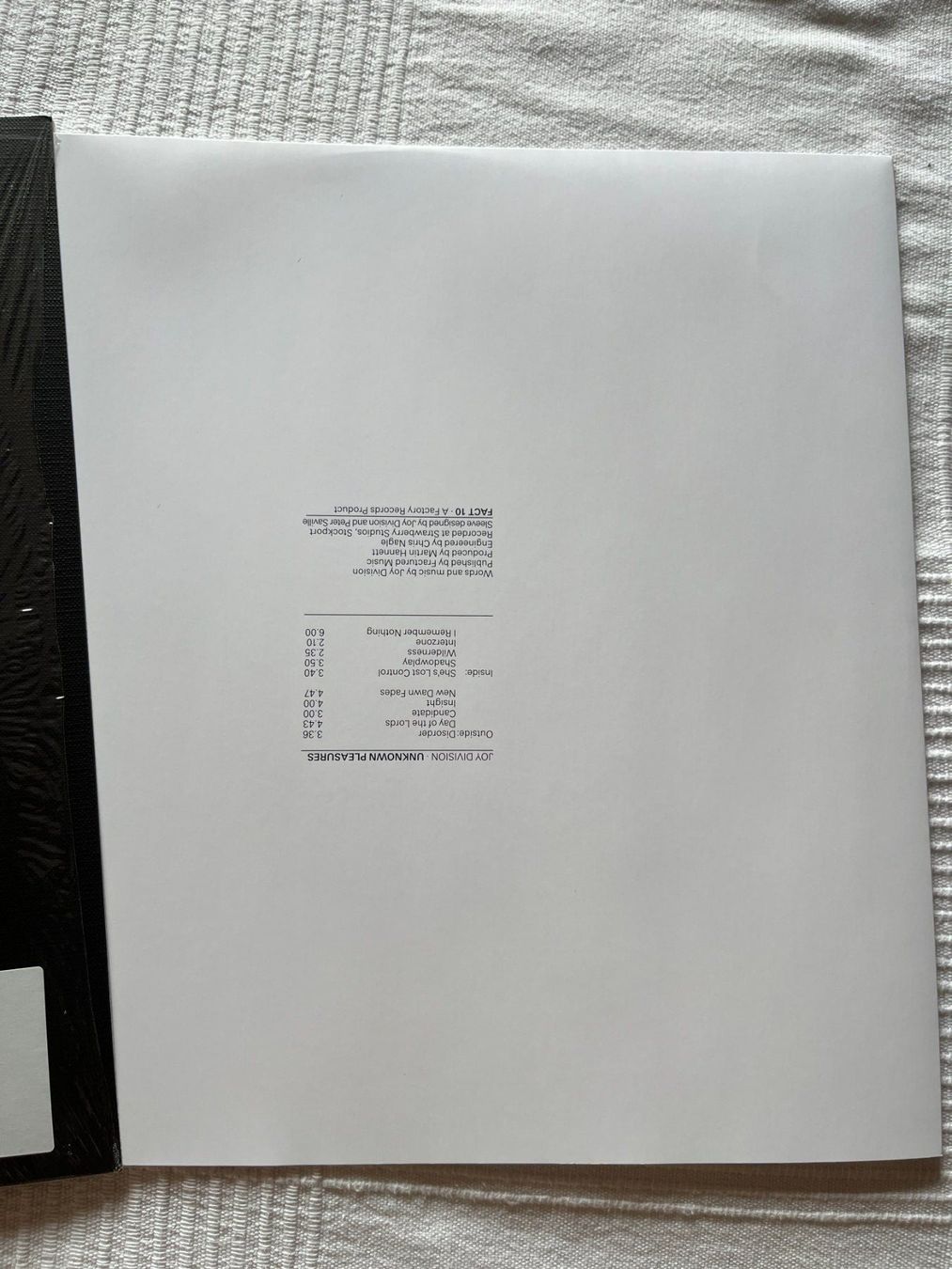 Schallplatten: Joy Division – Unknown Pleasures Vinyl LP – Gebraucht aus Effretikon von ChrisLamberger 2