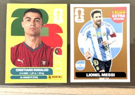 Panini WM2026 Extra Sticker Messi & Ronaldo