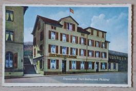 Ansichtskarte Frauenfeld Café Restaurant Federal 1935