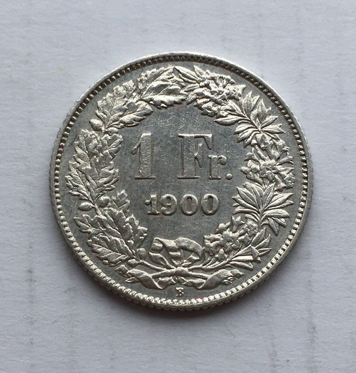 Tutti le monete: 1900 1 Franken -unz – Usato da Kirchberg SG venduto da Zenhad69