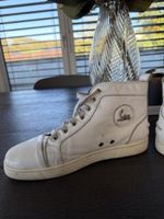 Christian Louboutin Sneaker weiss Leder gebrauchter Zustand