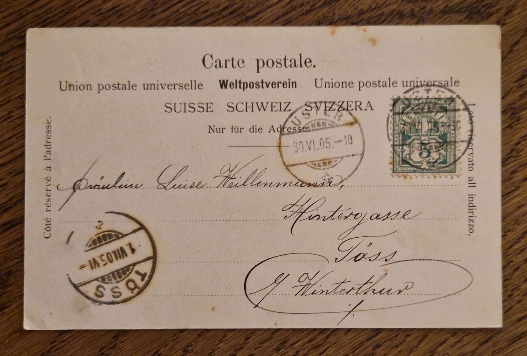 Cartes postales: Reformierte Kirche Uster 1905 – D'occasion à Ebikon par Donar50 1