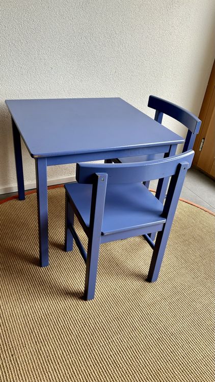 IKEA SORK Kindertisch/StühleSet blau/lila Kaufen auf Ricardo