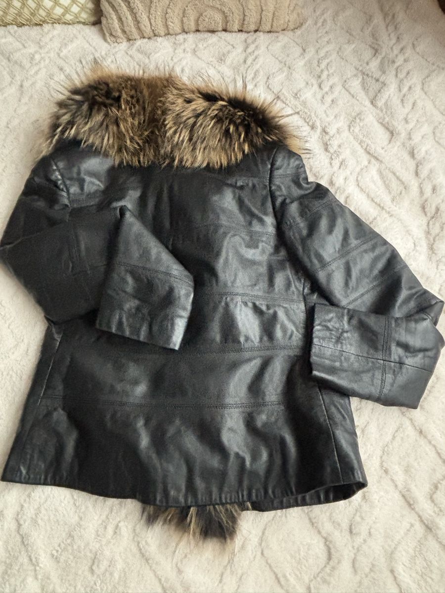 Giacche: Lederjacke gr.M/L echte leder mit Pelz – Usato da Zug venduto da Biki72 4