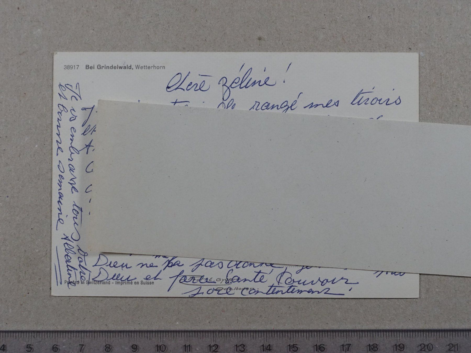 Cartoline postali: Grindelwald, Wetterhorn – Usato da Lenzburg venduto da fh1 1