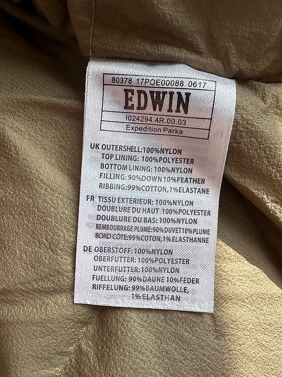 Edwin Giacche: Edwin Expedition Parka L – Usato da Zürich venduto da De1a5o1e 3