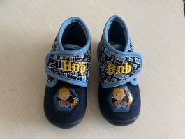 Bob der Baumeister Hausschuhe blau Grösse 22, neuwertig