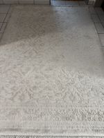 Schönes Wohnzimmer-Teppich 160x230cm in Hellgrau-Creme