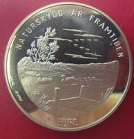 Schweden 5 Euro Gedenkmünze 1996 "Naturskydd är framtiden"