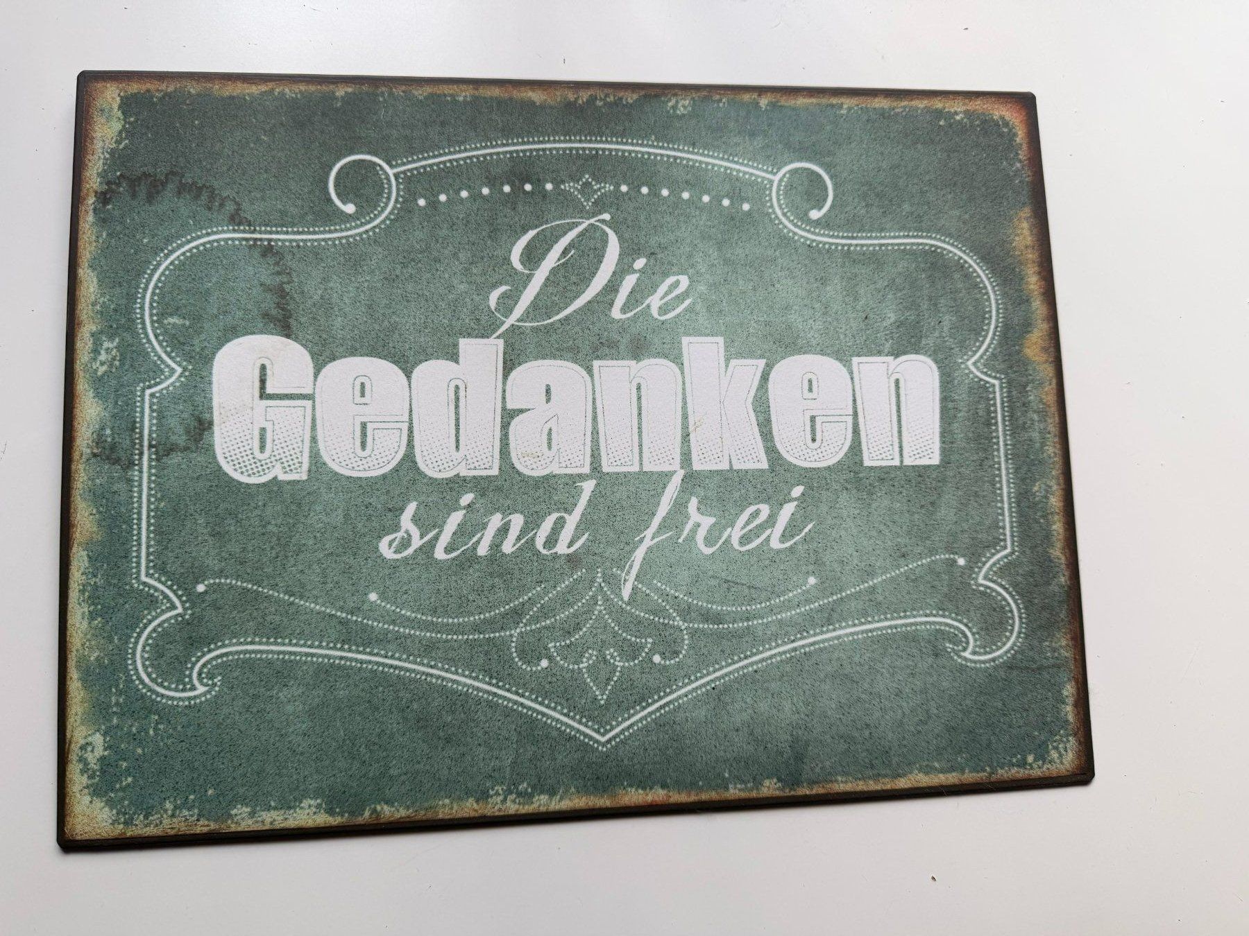 Schilder: DEKOSCHILD BLECHSCHILD – Gebraucht aus Meienried von ManuelaBoutique