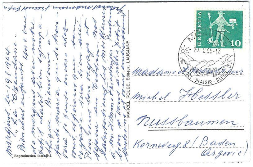 Cartoline postali: AK Morgins VS – Usato da Rheinfelden venduto da wil_m7gh 1