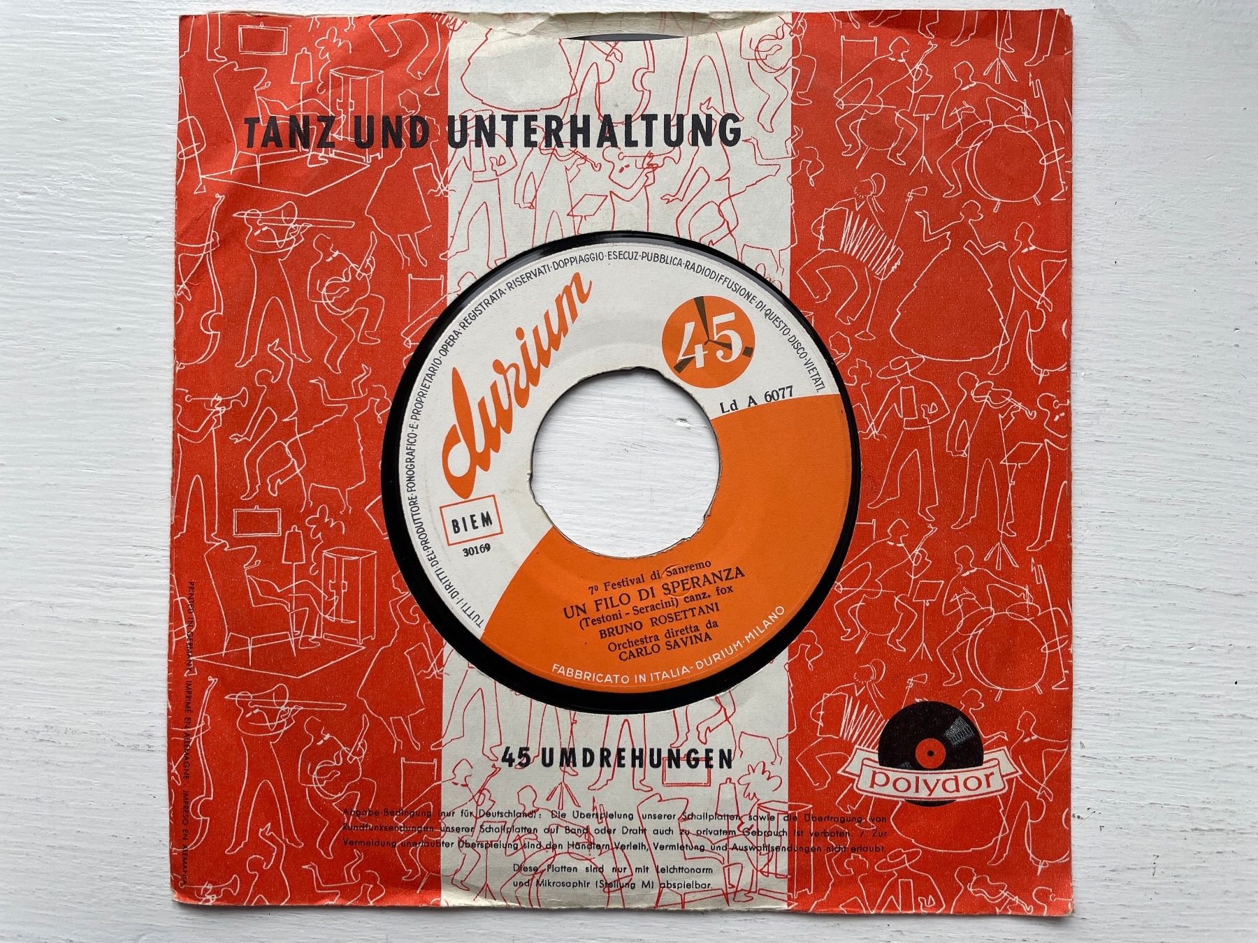 Dischi in vinile: Nella Colombo & Bruno Rosettani - Casetta In Canada - 7" – Usato da Zürich venduto da Andy_t71 1
