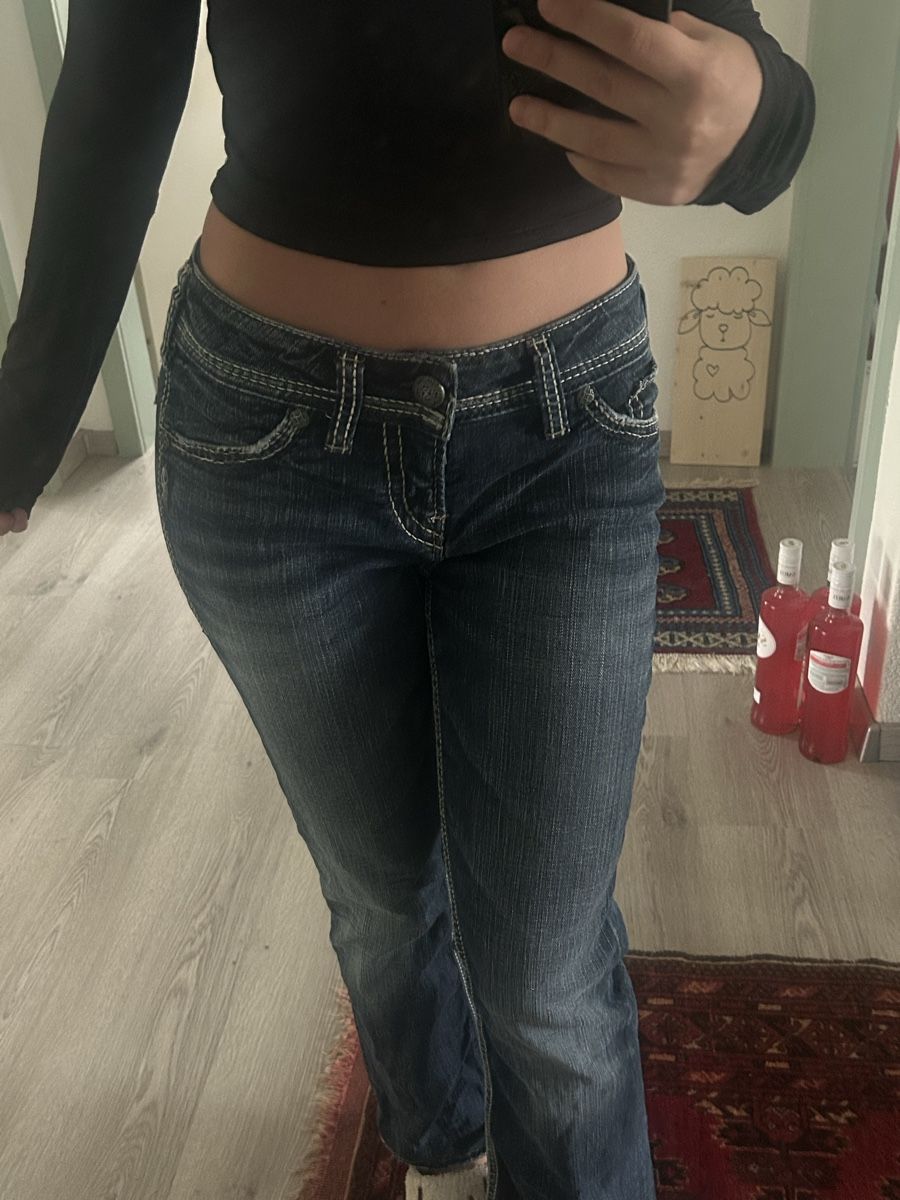 Jeans: 2000s Silver Jeans Bootcut y2k low waist – Usato da Mauren venduto da mar8612