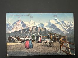 AK  1922 Schynige Platte mit Hotel-Stempel uralt  (G1392)