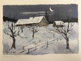 Otto Huber - Ölbild 