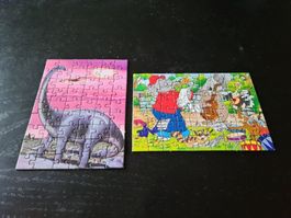 2 Puzzle Benjamin Blümchen/ Dinosaurier