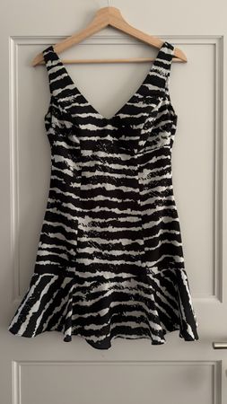 Damen Kleid Zebra Muster Grösse S(36)