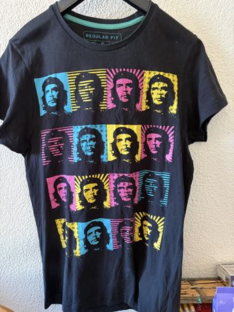 T-Shirt Che Guevara Print Black Size S/M Regular Fit