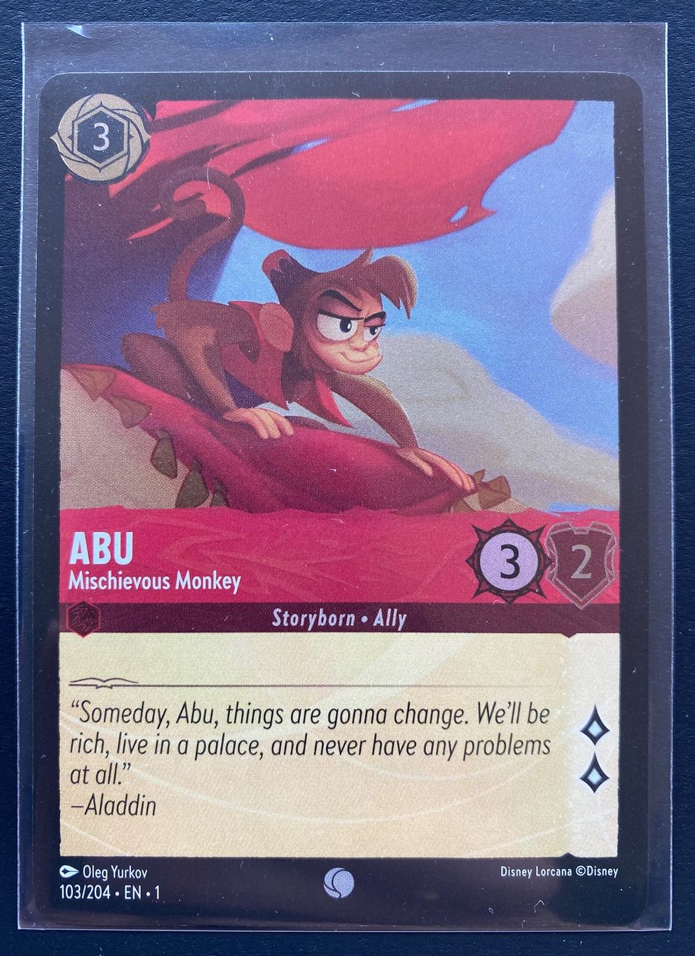 Disney Sammelbilder & Trading cards: Lorcana FOIL ABU 103/204 EN-1 Common – Gebraucht aus Lugano von VlaseCard