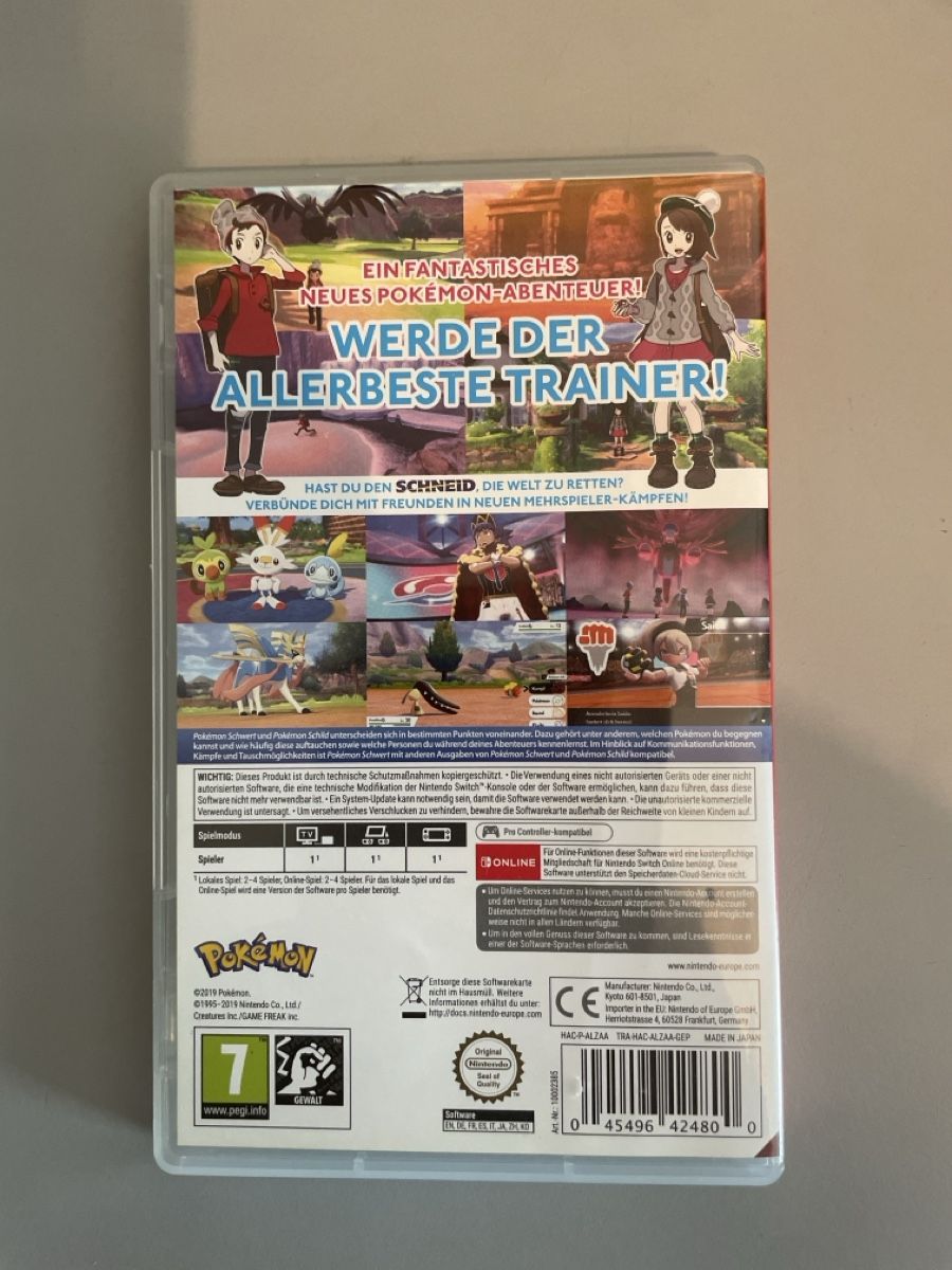 Pokémon Giochi: Nintendo Switch Pokemon Schwert – Usato da Zürich venduto da Mika.monod 2