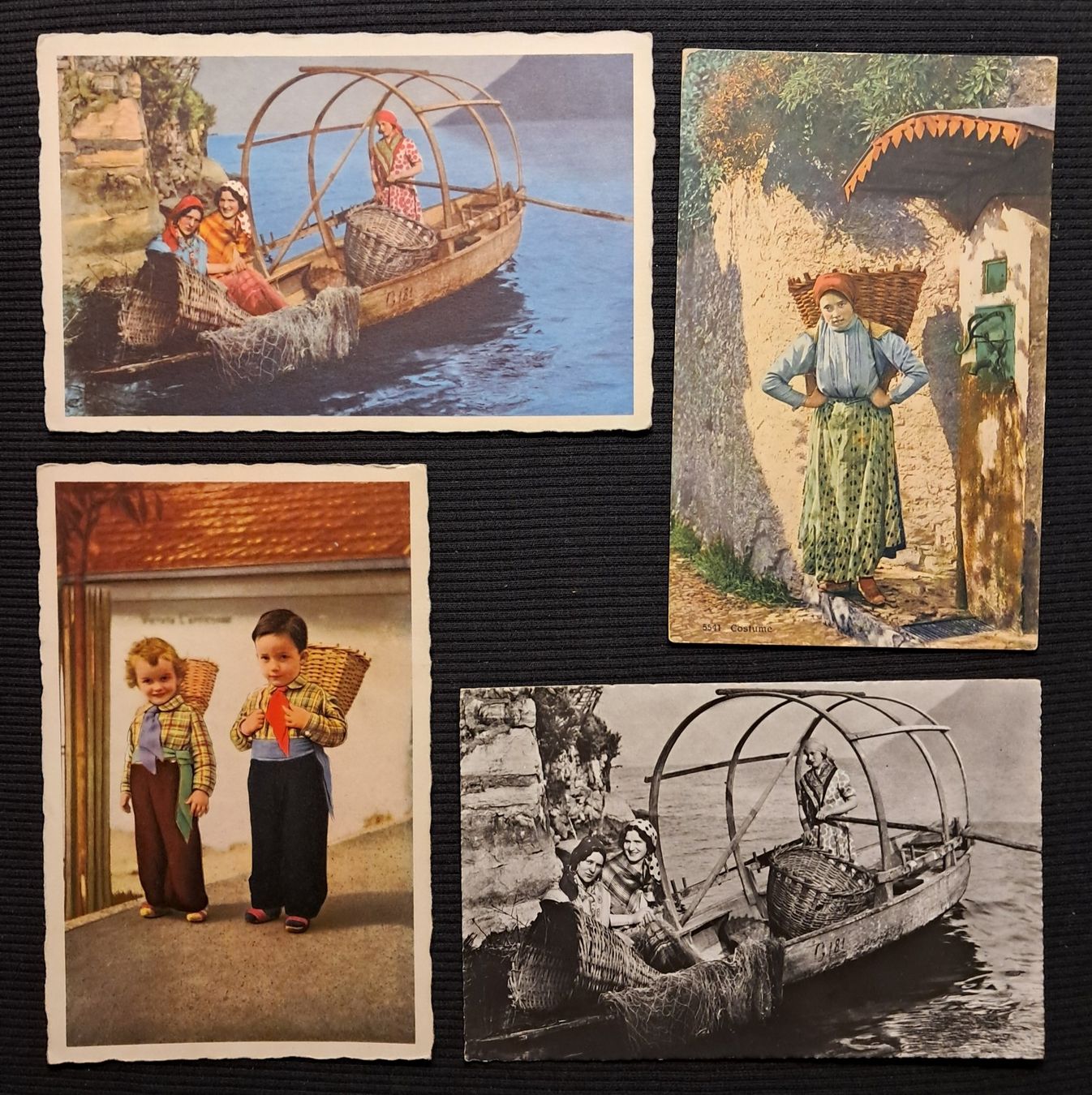 Cartes postales: 4 CP COSTUMI TICINESI – D'occasion à Ponto Valentino par giorgia06