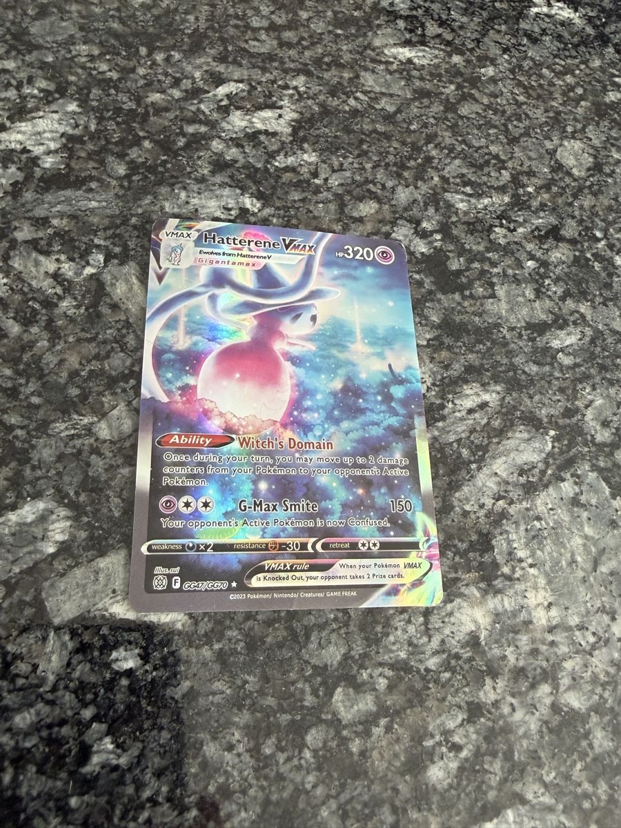 Pokémon Carte collezionabili: Pokémon Hatterene VMAX GG47/GG70 – Usato da Liestal venduto da arl_6tv7