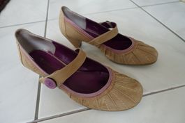 Pumps mit Klettverschluss, Tamaris, 38, Absatz neu besohlt