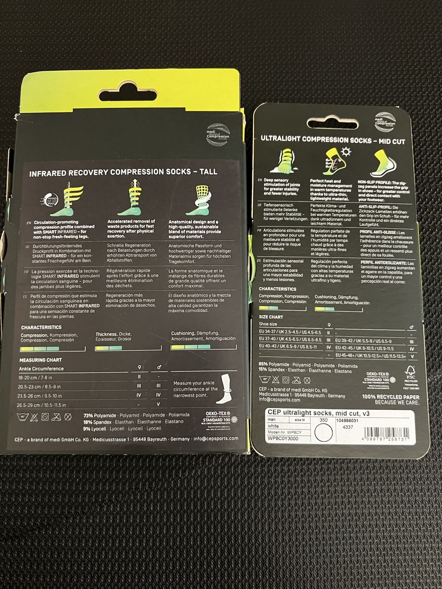 Chaussettes: Herren CEP Socken Bundle – Neuf avec emballage d'origine à Obfelden par running_mike 1