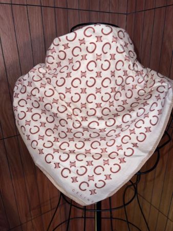 Céline Paris Vintage Tuch 56x56 Baumwolle