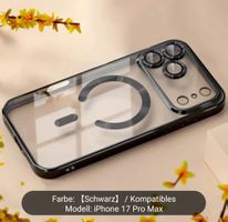 Transparentes Handyhülle – Schwarz Kompatibel mit iPhone 17