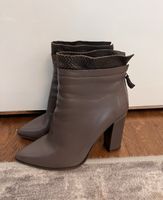 100% leather grey boots 41EU