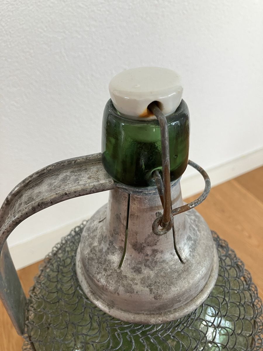 Bottiglie: Antike Flasche mit Drahtgeflecht – Usato da Willisau venduto da son_lq7g 5