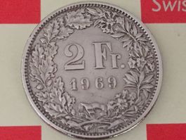 2 Franken 1969 ss-vz
