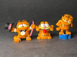 3 Garfield Figuren Vintage Bully