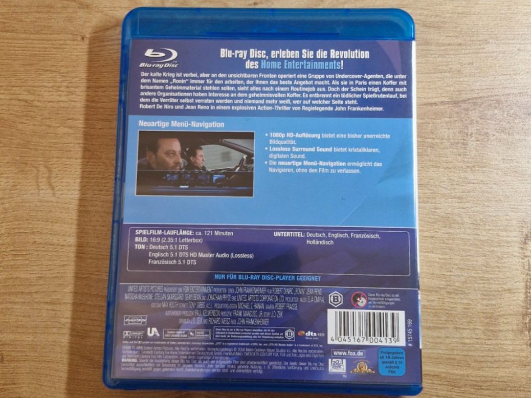 Tutti i DVDs: Ronin (1998) Bluray – Usato da Pfungen venduto da Whitie 1