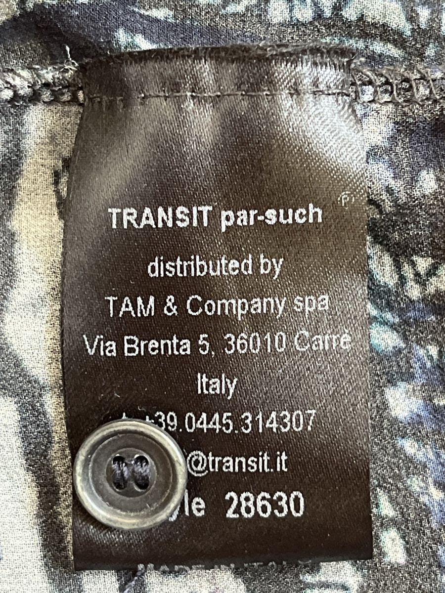 Camicette: Transit Seidenbluse, Grösse S, Schwarz/Grau gemustert – Usato da Zürich venduto da Kleanthy 3