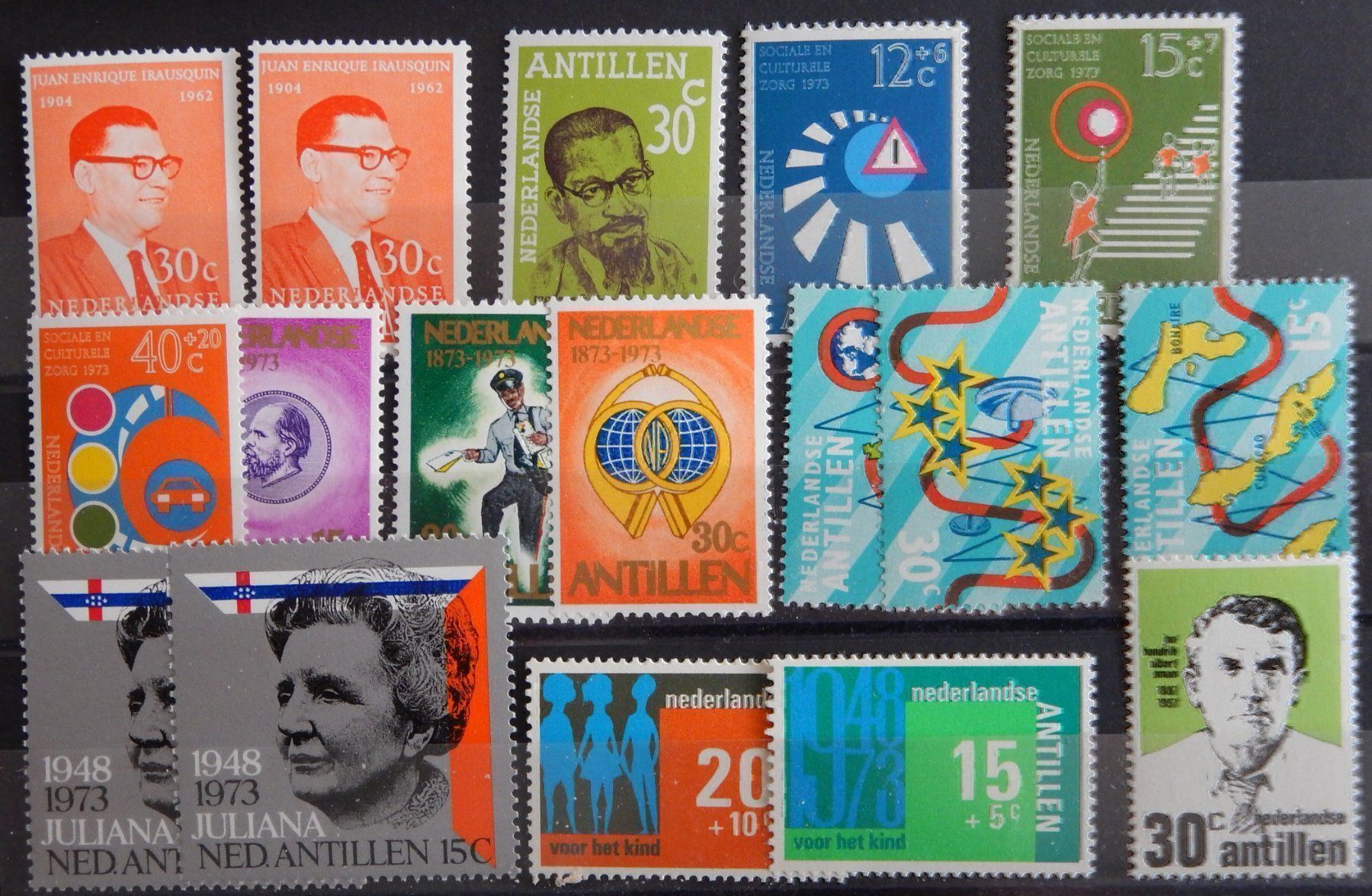 Tutti i francobolli: Nedl. Antillen Lot alte Werte III ** – Usato da Zürich venduto da Muehlekauf