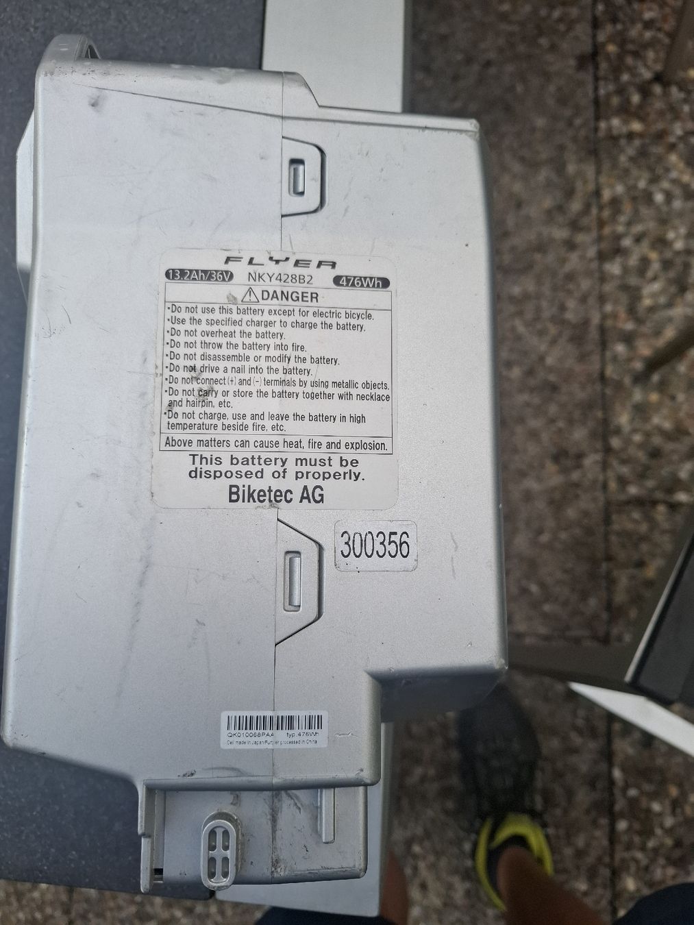 Flyer Batteries: Akku FLYER 36V defekt – Défectueux à Balterswil par schnecke89