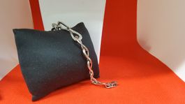 Armband silberfarben mit Zirkonia Gliederkette Design