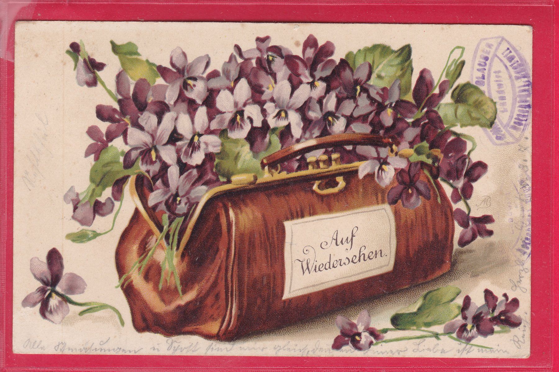 Cartes postales: AUF WIEDERSEHEN, 8.5.1905 – D'occasion à Oberrieden par Gebirgsstelze