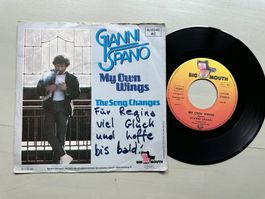 GIANNI SPANO tolle My own wings Single Kult SWISS signiert